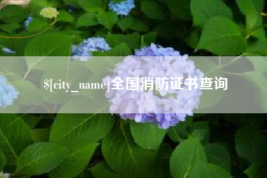 山西全国消防证书查询