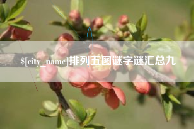 山西排列五图谜字谜汇总九