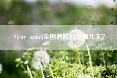 山西全国消防日是第几天？