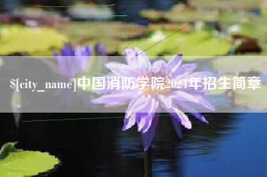 山西中国消防学院2024年招生简章