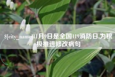 山西11月9日是全国119消防日,为积极推进修改病句
