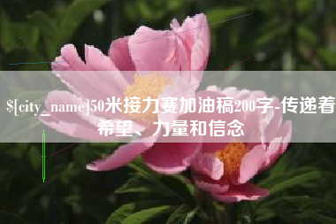 山西50米接力赛加油稿200字-传递着希望、力量和信念