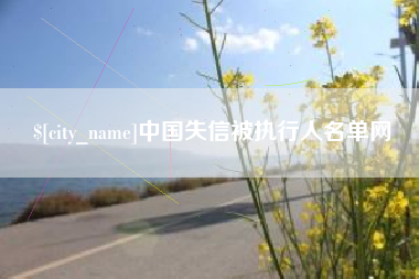 山西中国失信被执行人名单网