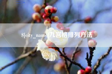 山西九宫格排列方法