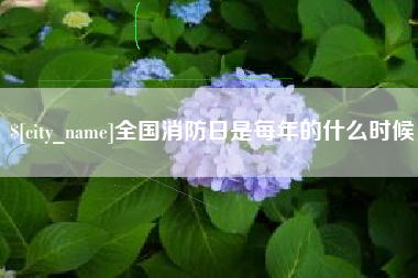 山西全国消防日是每年的什么时候