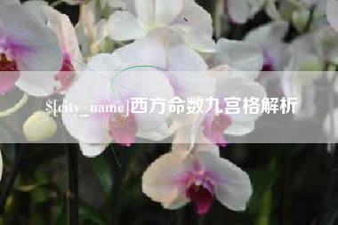 山西西方命数九宫格解析