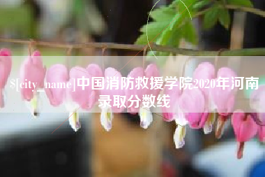 山西中国消防救援学院2020年河南录取分数线