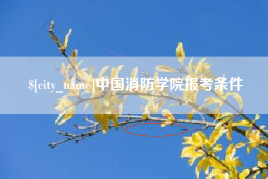山西中国消防学院报考条件