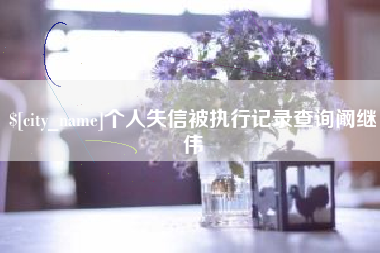 山西个人失信被执行记录查询阚继伟