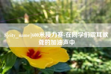 山西600米接力赛-在同学们震耳欲聋的加油声中