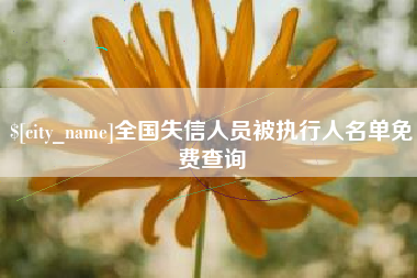 山西全国失信人员被执行人名单免费查询