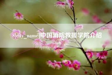 山西中国消防救援学院介绍