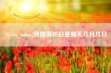 山西我国消防日是哪天几月几日