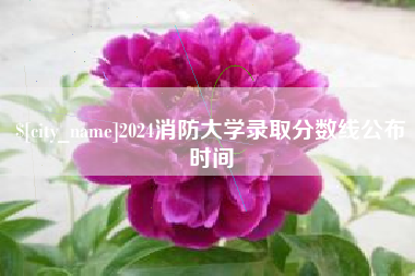 山西2024消防大学录取分数线公布时间