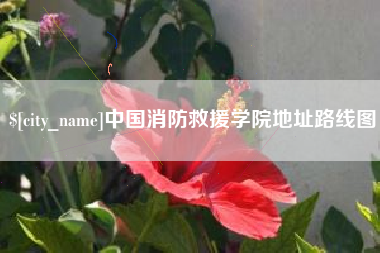 山西中国消防救援学院地址路线图