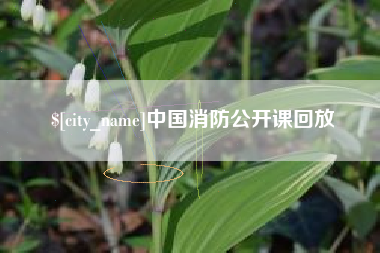 山西中国消防公开课回放