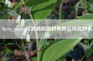 山西川消消防器材有限公司官网电话