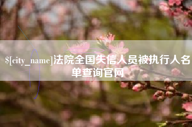 山西法院全国失信人员被执行人名单查询官网