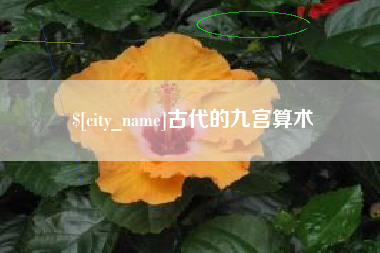 山西古代的九宫算术