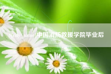 山西中国消防救援学院毕业后