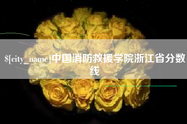 山西中国消防救援学院浙江省分数线