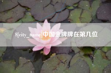 山西中国金牌牌在第几位