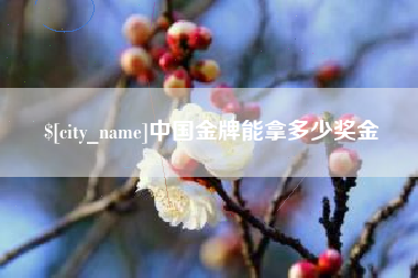 山西中国金牌能拿多少奖金