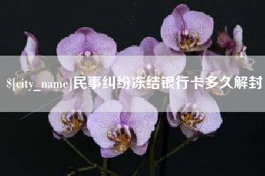 山西民事纠纷冻结银行卡多久解封