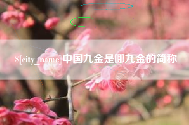山西中国九金是哪九金的简称