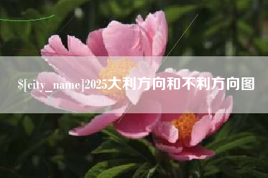 山西2025大利方向和不利方向图