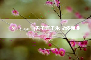 山西男子五千米成绩标准