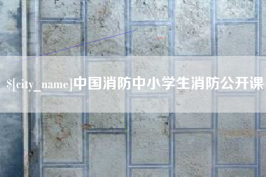 山西中国消防中小学生消防公开课