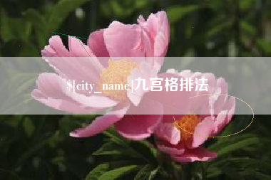 山西九宫格排法