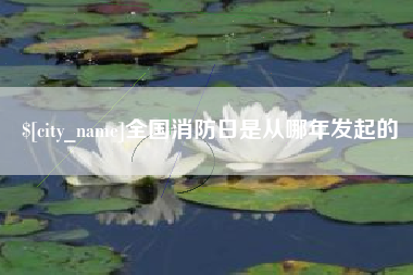 山西全国消防日是从哪年发起的