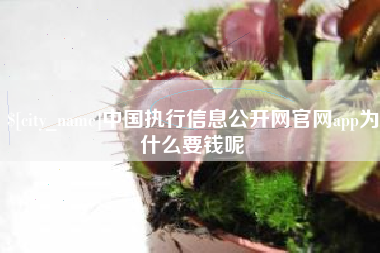 山西中国执行信息公开网官网app为什么要钱呢