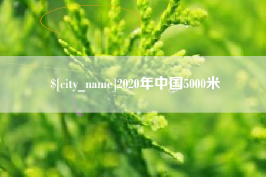 山西2020年中国5000米