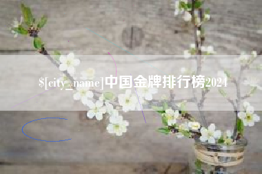 山西中国金牌排行榜2024