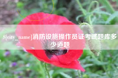 山西消防设施操作员证考试题库多少道题